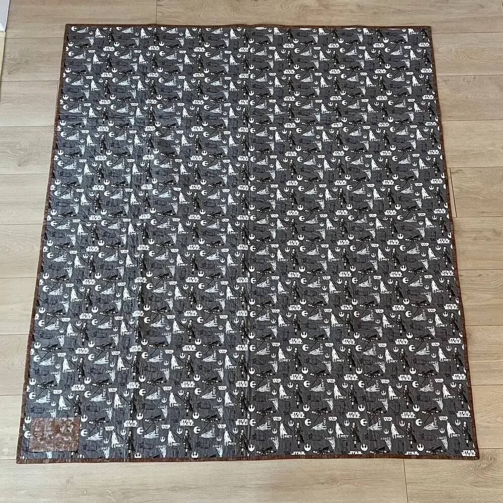 Handmade Quilt 56x64 STAR WARS Rey 